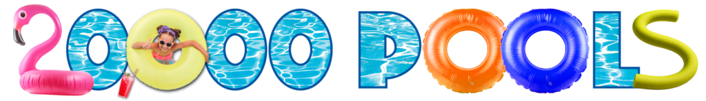 20,000 pools graphic