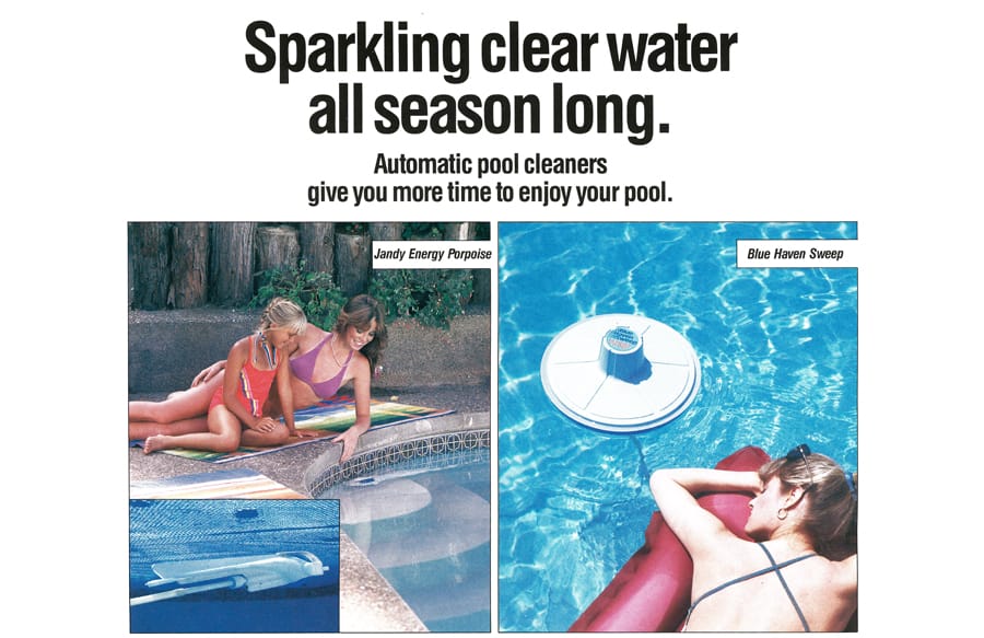 1980s-era ad for pool cleaner.