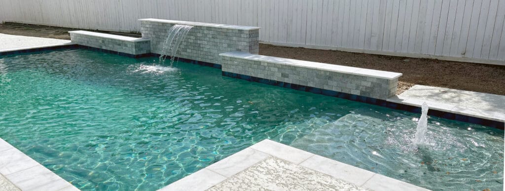 Gunite pool in College Station.